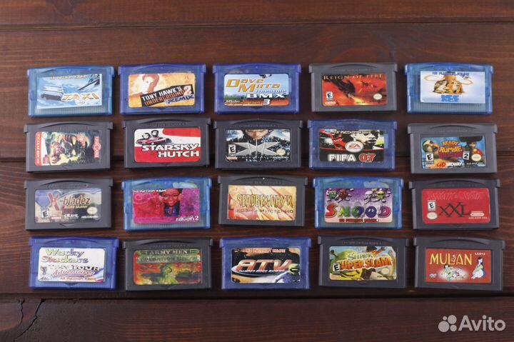 Картриджи Game Boy Advance GBA Обновляемый Список
