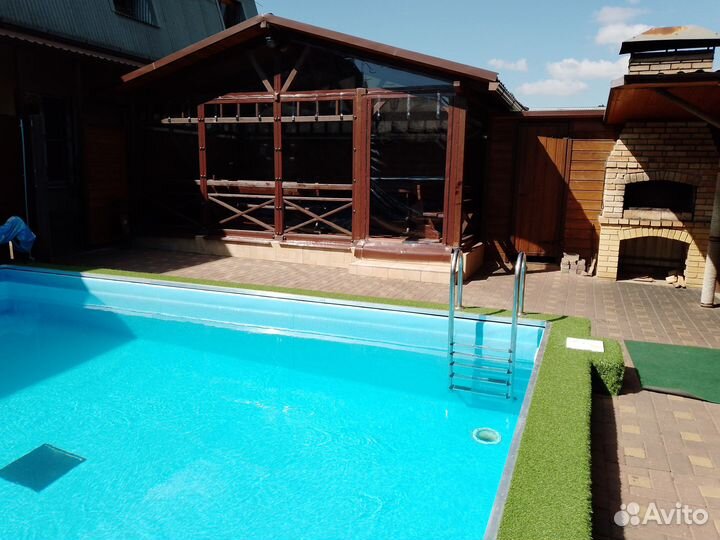 Бассейн тëплый открытый, беседка, мангал, аренда