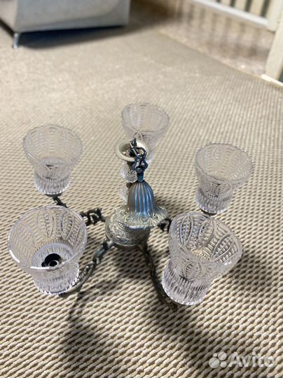 Люстра старинная бронза