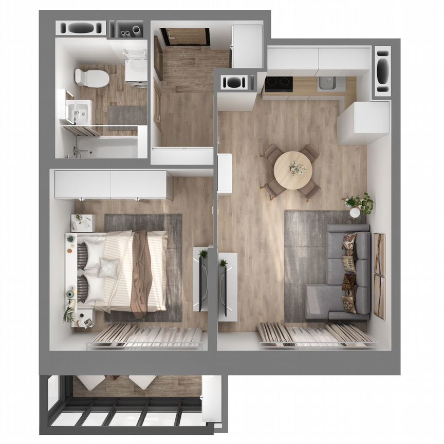 1-к. квартира, 34,9 м², 5/23 эт.