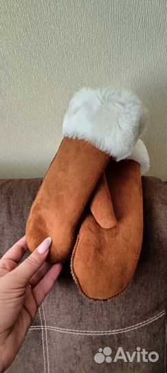 Рукавицы натуральная овчина