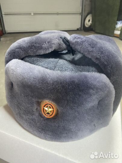 Шапка ушанка меховая из овчины