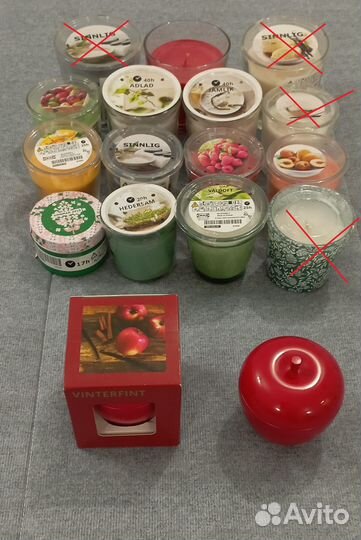 Свечи IKEA Ароматические в стакане