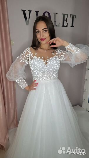 Свадебное платье светящееся