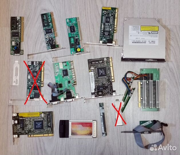 Аппаратная сетевая карта PCI, память, DVD привод