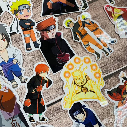 Набор наклеек Наруто (Naruto)