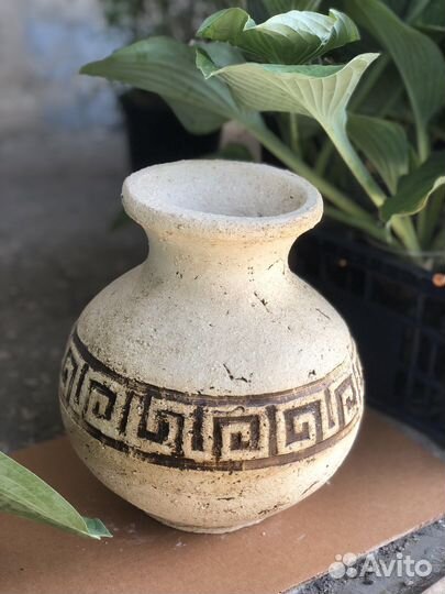 Вазы кашпо фигуры из шамотной глины