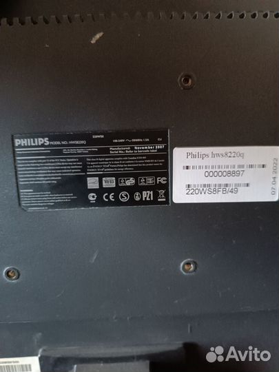 Монитор philips 22