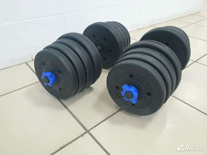 Гантели две по 15 + Гриф