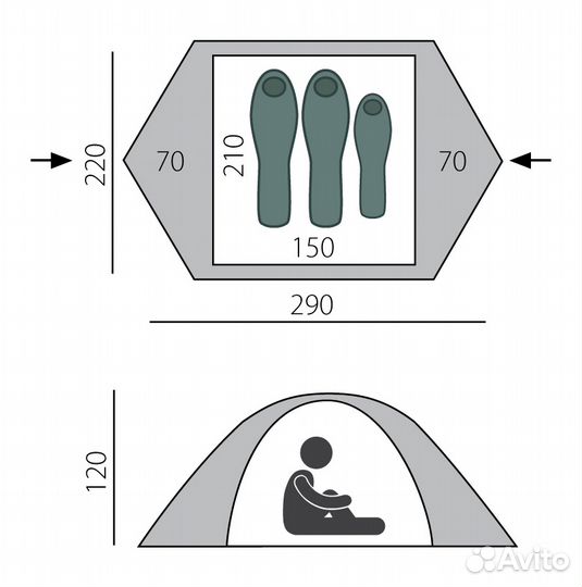 Палатка BTrace Scout