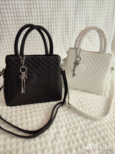 Сумка женская Новая 25*21*12 белая и черная