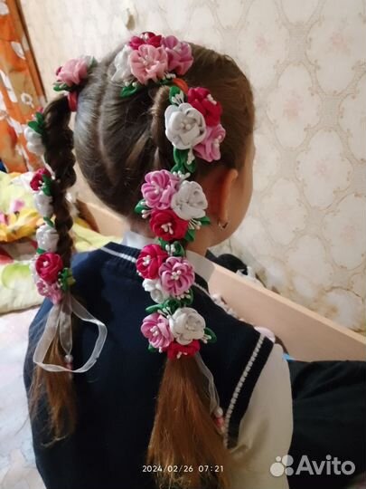 Лента в косу,бант