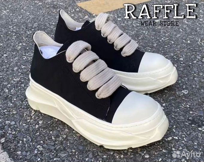 Кроссовки Rick Owens Abstract Ramones Jumbo Low