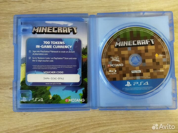 Диск ps4 Майнкрафт