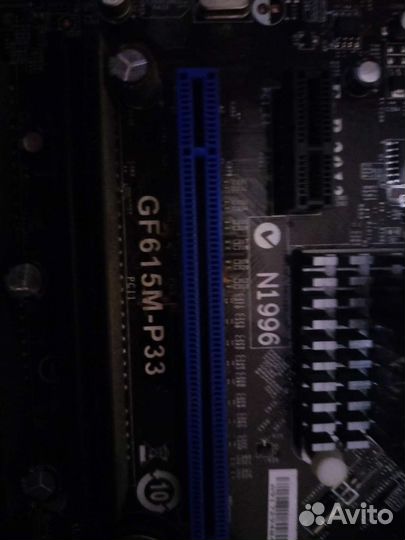 Материнская плата с процессором и памятью