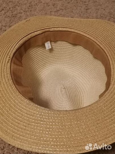 Шляпа женская соломенная летняя канотье