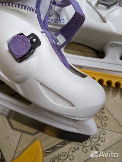 Коньки регулируемые детские 32-34