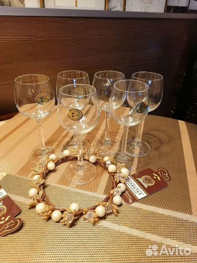 Фужеры, стаканы, хрусталь