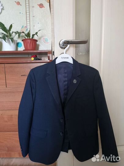 Школьный костюм для мальчика 134 синий