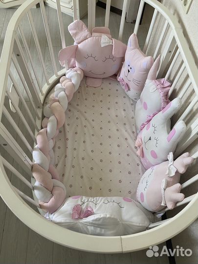 Детская овальная кроватка