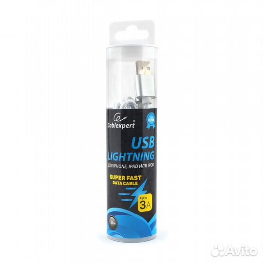 USB кабель для iPhone iPad в оплётке 1,8 м