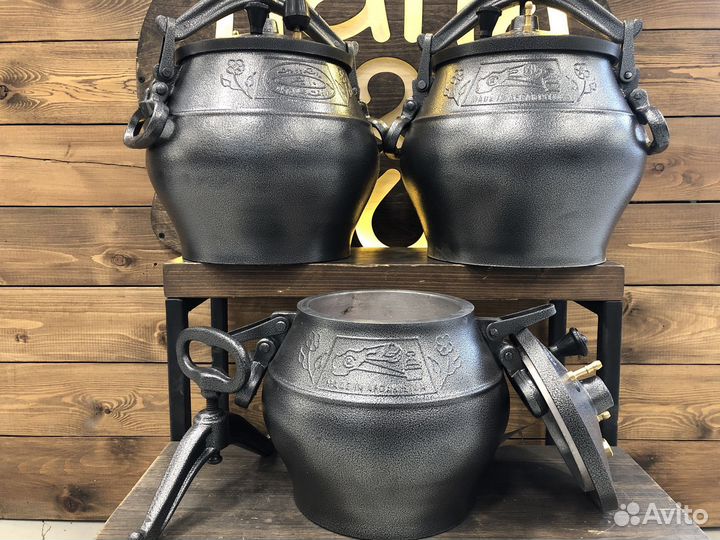 Афганский казан 5 литров черный