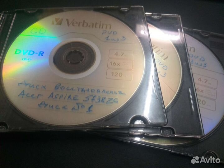 DVD диски восстановления Acer Aspire 5738