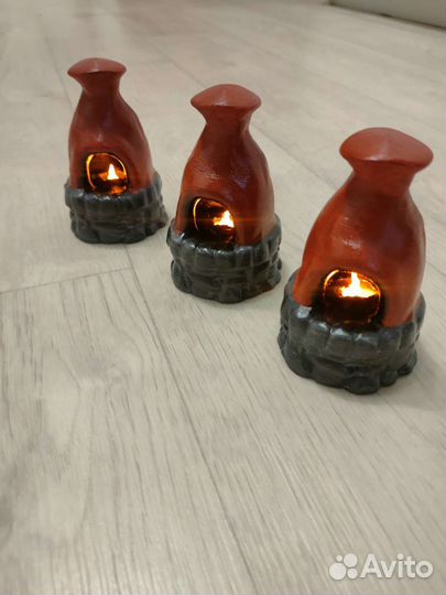 Фигурка печки из игры Rust с подсветкой