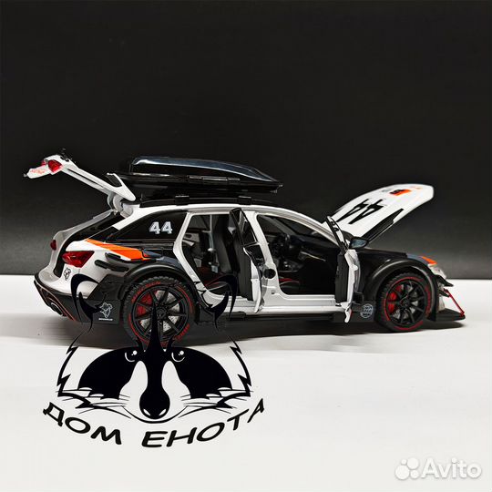 Машинка Audi RS6 ABT модель 1:24 Ауди рс6