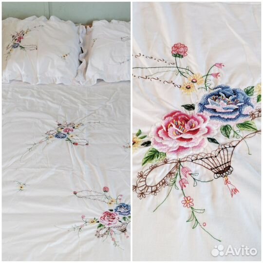 Покрывало и 2 наволочки