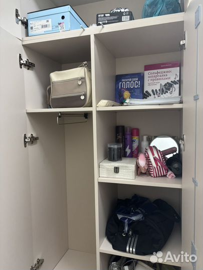 Шкаф в прихожую бежевый песок