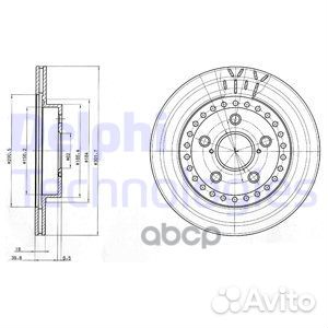 Диск тормозной toyota RAV4 -00 перед. BG3536 De