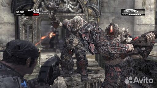 Gears of War 3 xbox 360 без обложки рус.суб. б\у