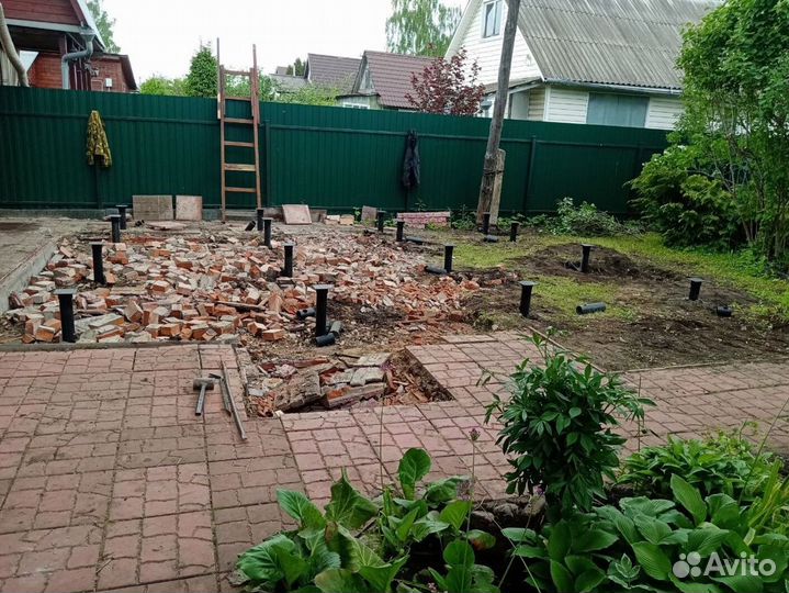 Винтовые сваи + монтаж