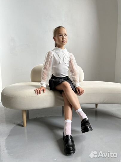 Блузка для девочек школьная