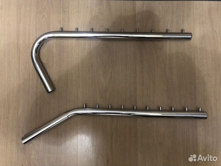 Труба и крепления хромированые. Система Джокер