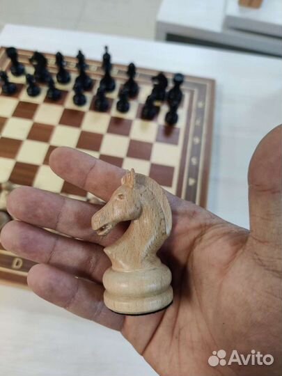 Шахматы красное дерево бук с утяжелением