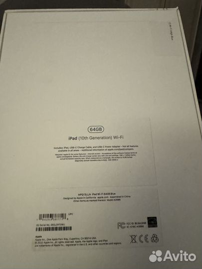 Планшет Apple iPad (10th Gen) 64 гб на детали
