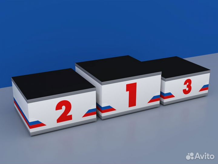 Пьедестал награждения Матрешка 612х612мм (квадрат)