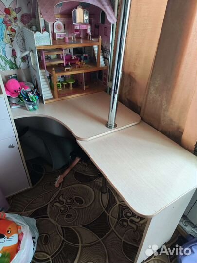 Кровать чердак детский угловой