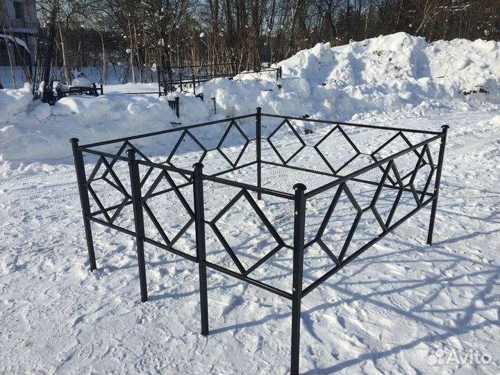 Ограда на могилу бюджетная