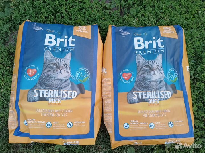 Корм Brit Premium Cat Sterilised для кошек(ов) 8 к