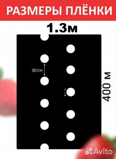 Пленка для клубники с перфорацией