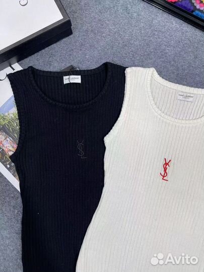 Майка saint laurent прозрачная