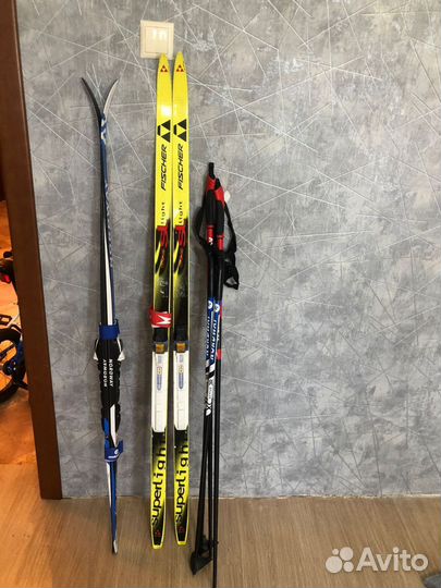 Беговые лыжи коньковые детские и палки