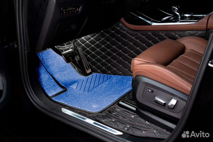 3D Коврики Geely Салон Багажник из Экокожи