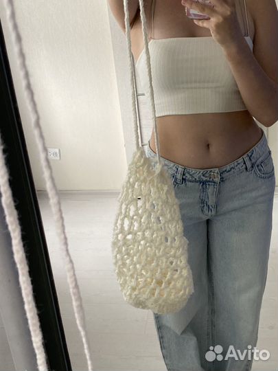 Сумка пляжная плетеная трансформер