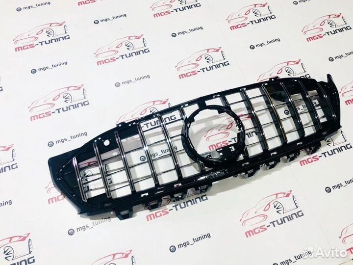 Решетка радиатора Mercedes CLA c118 GT Chrome Б/К
