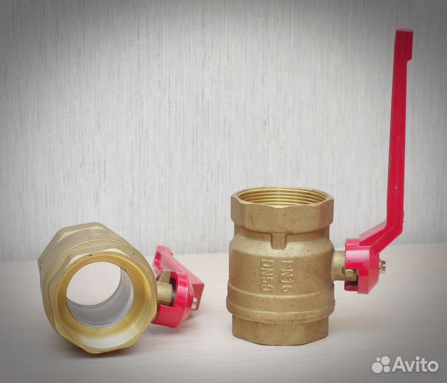 Краны шаровые латунь, нерж. DN50, DN20, DN10