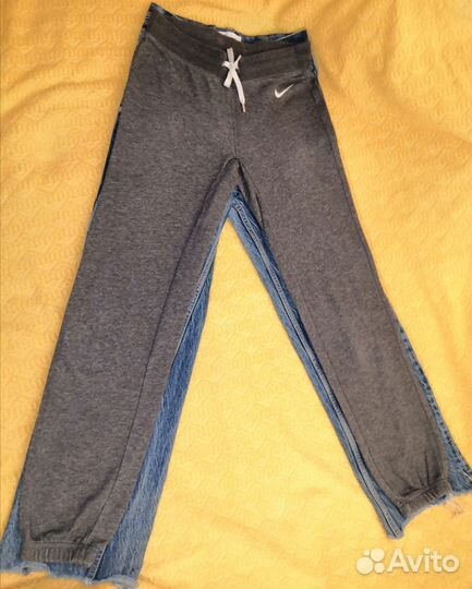 Брюки кожаные джинсы спортивные оптом, S